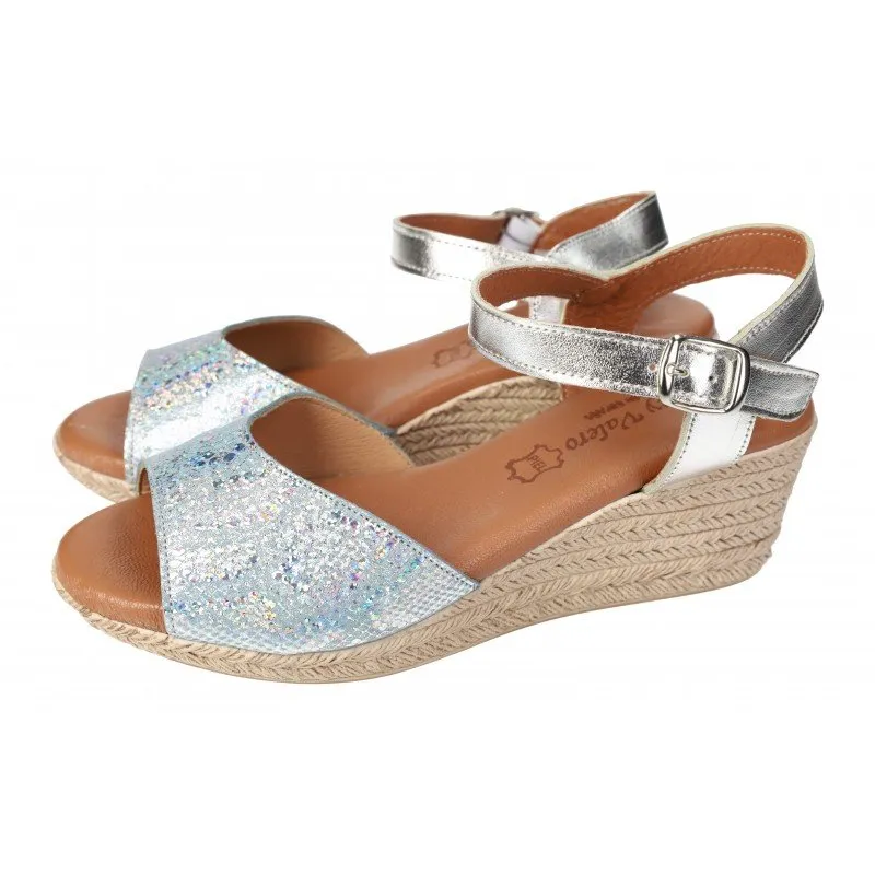 202 Sandalias Brillantes color PLATA