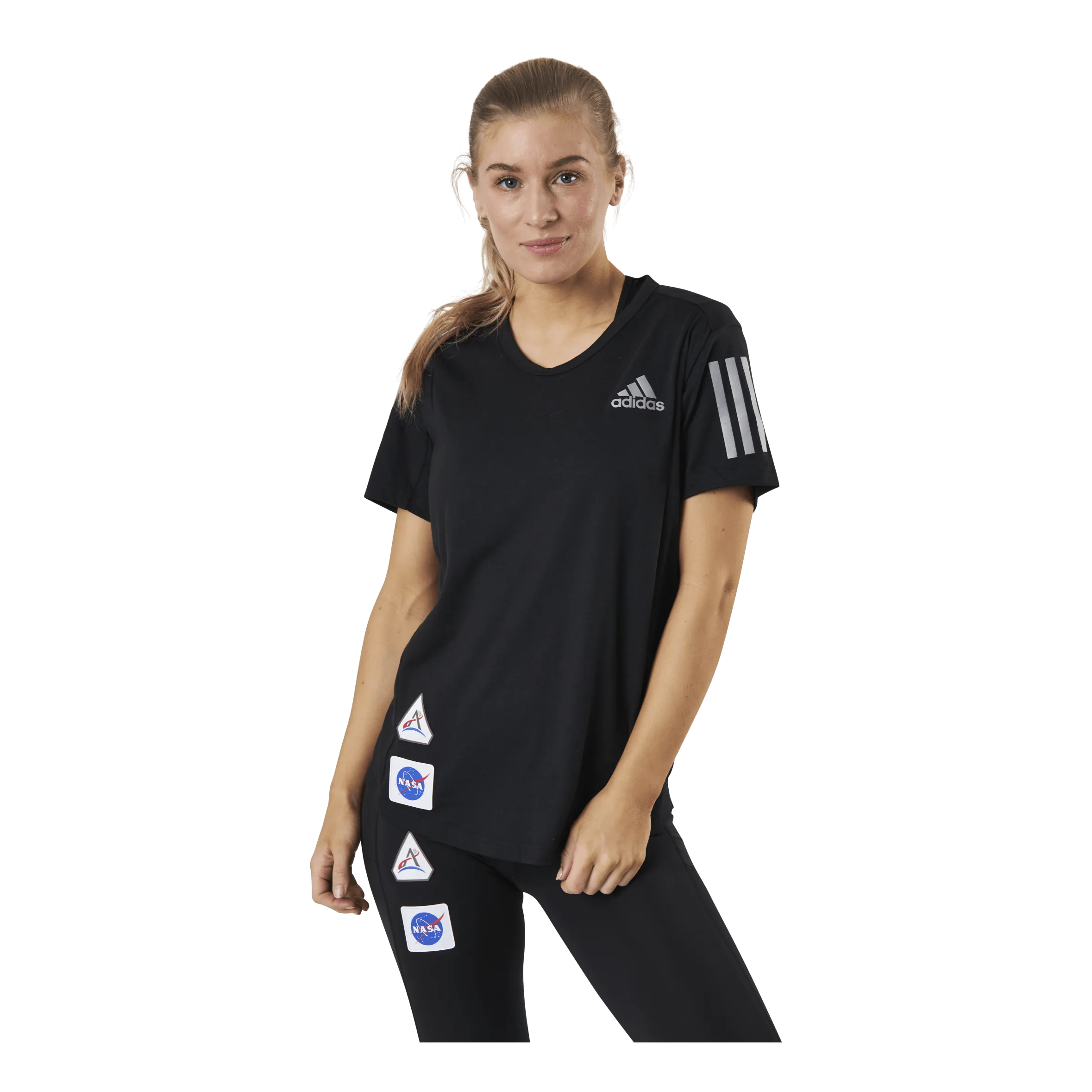 Adidas Run It Space Race Tee Soft W Black