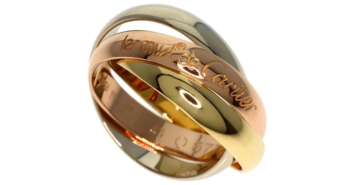 Anillo de oro amarillo Cartier Trinity 