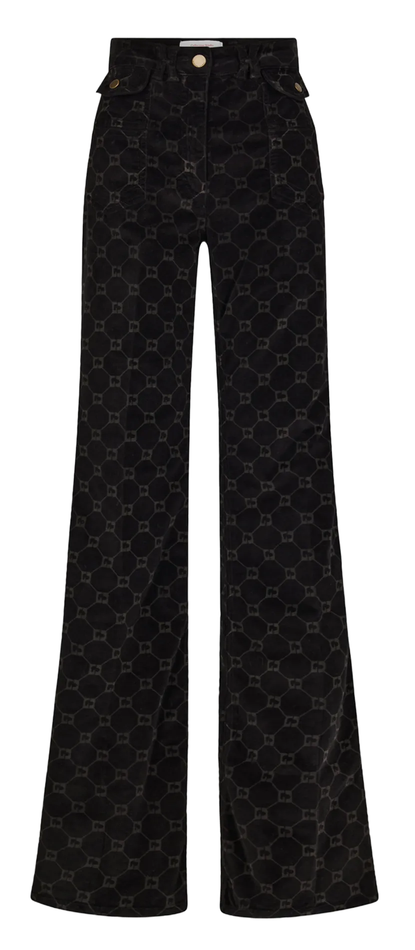 ANNA  PANTALóN FLARE DE MEZCLA DE ALGODóN EN NEGRO