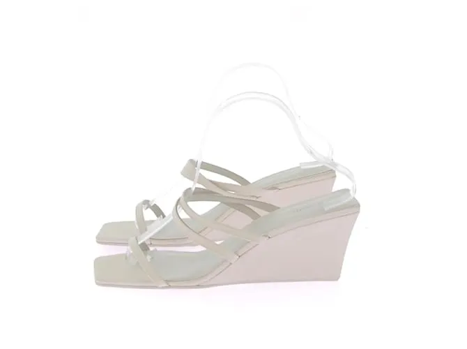 Autre Marque Sandalias ST AGNI T.UE 39 Cuero Blanco 