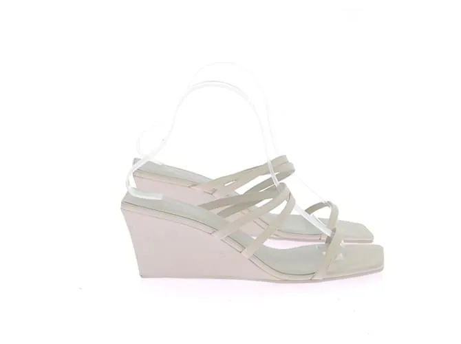 Autre Marque Sandalias ST AGNI T.UE 39 Cuero Blanco 