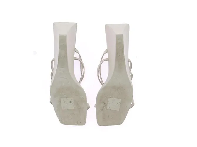 Autre Marque Sandalias ST AGNI T.UE 39 Cuero Blanco 
