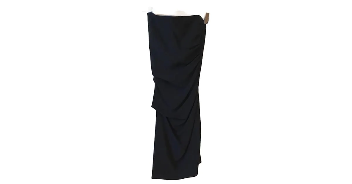 AZZARO Vestidos T.fr 38 Viscosa Negro 