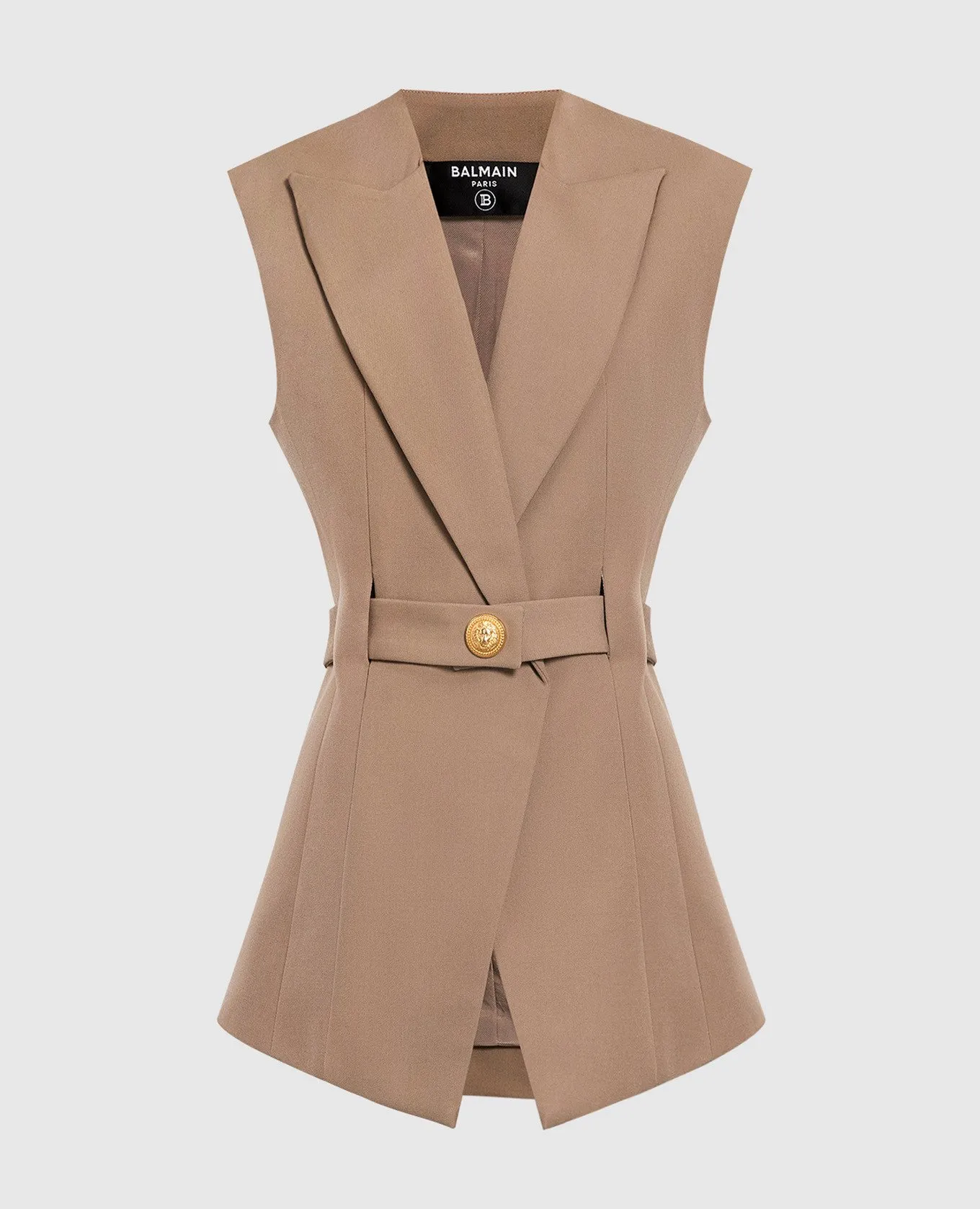 Balmain Brown vest made of wool