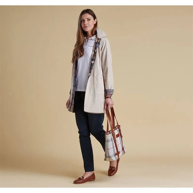 Barbour Reversible Derby Mac alabaster