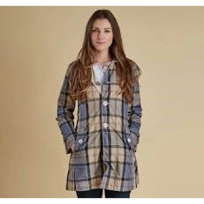 Barbour Reversible Derby Mac alabaster