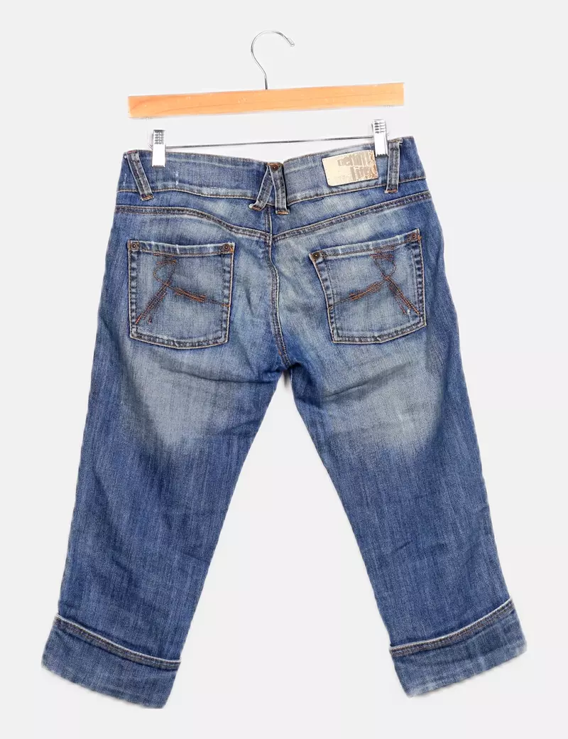 Bershka Jeans pirata azul