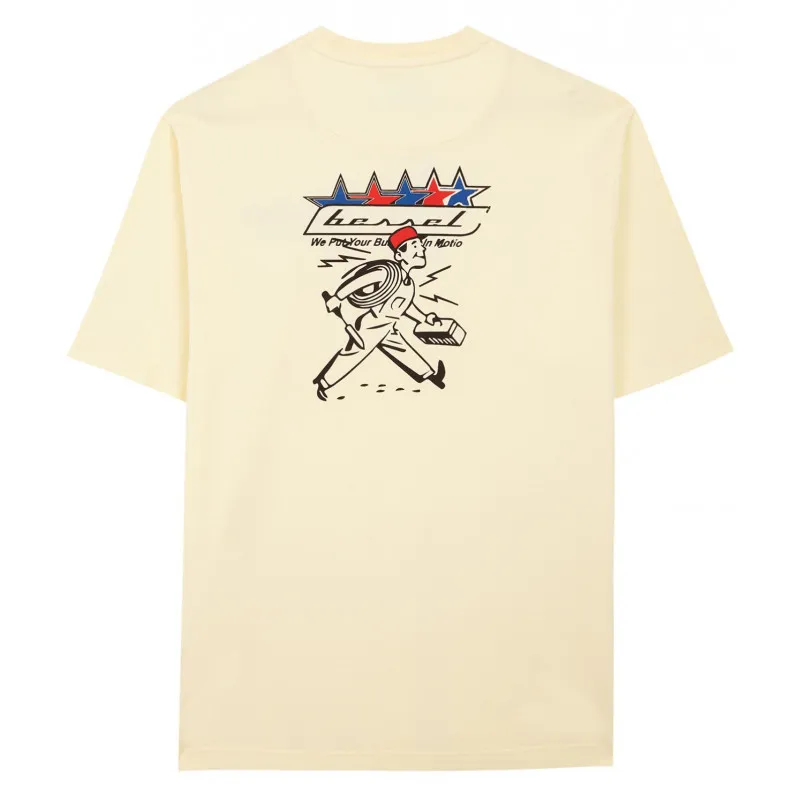 BESSEL MECHANIC TEE VAINILLE
