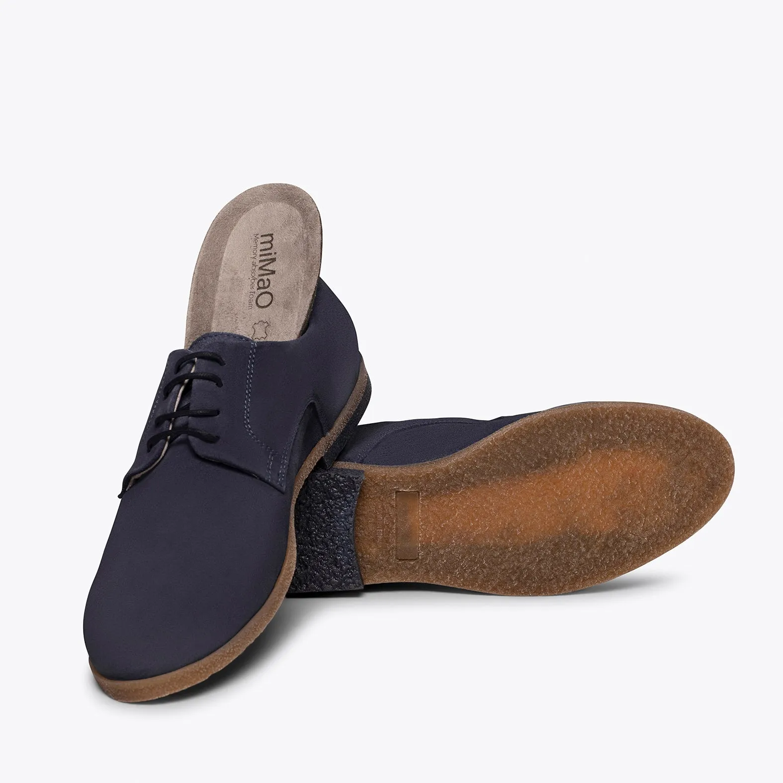 BLUCHER Zapatos para hombre de cordones AZUL MARINO