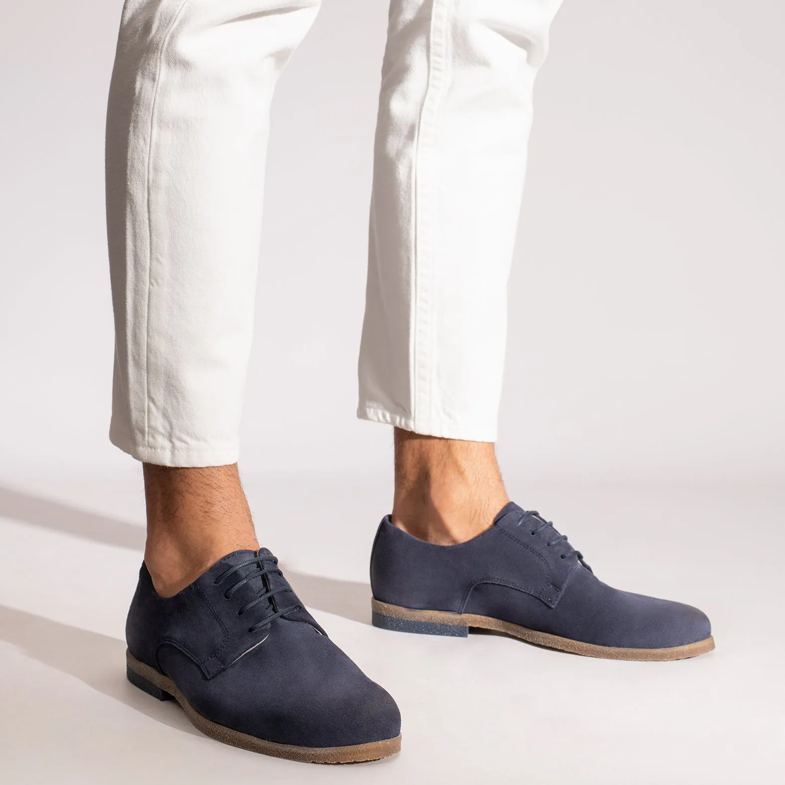 BLUCHER Zapatos para hombre de cordones AZUL MARINO