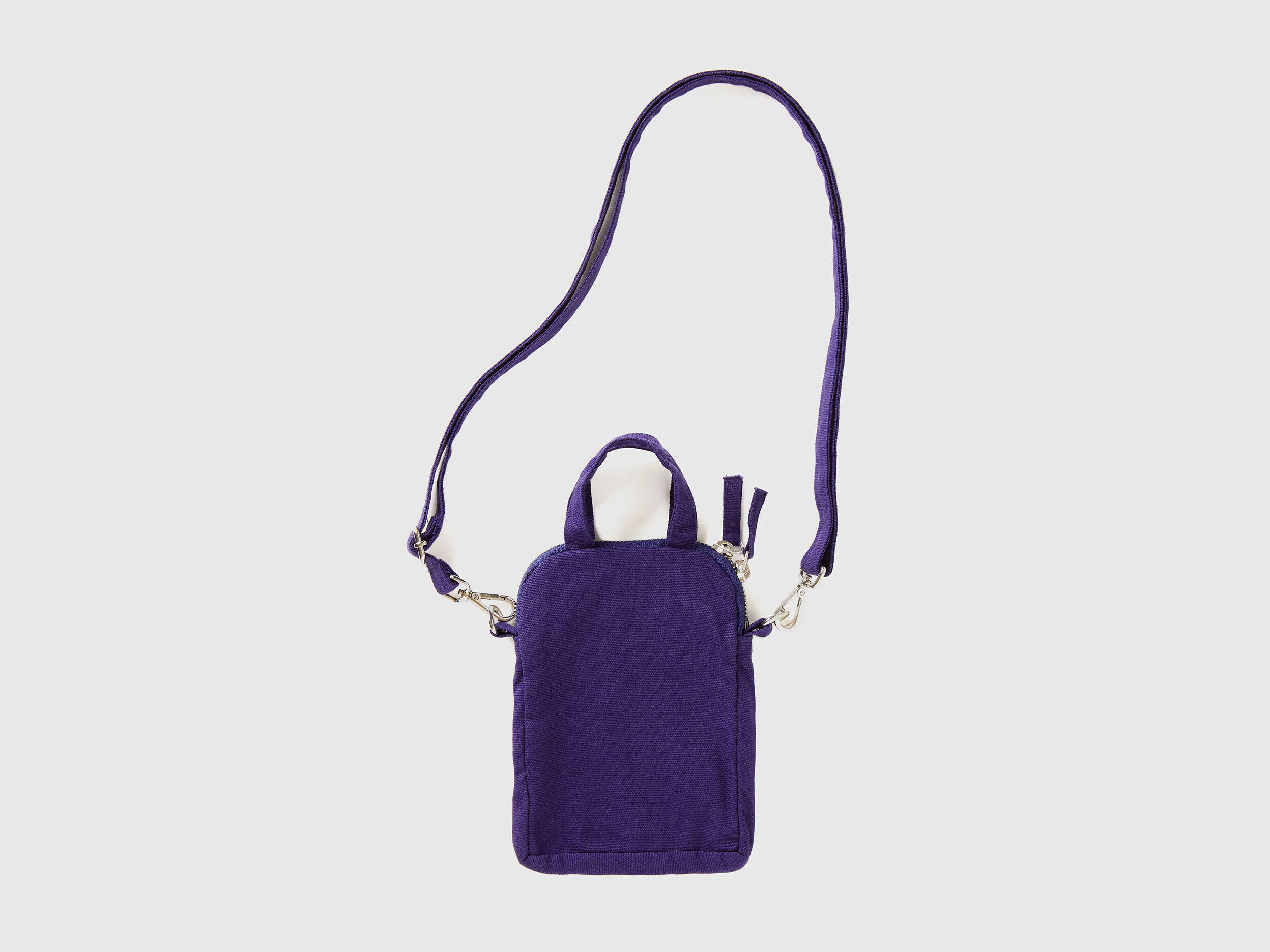 Blue cell phone holder in pure cotton