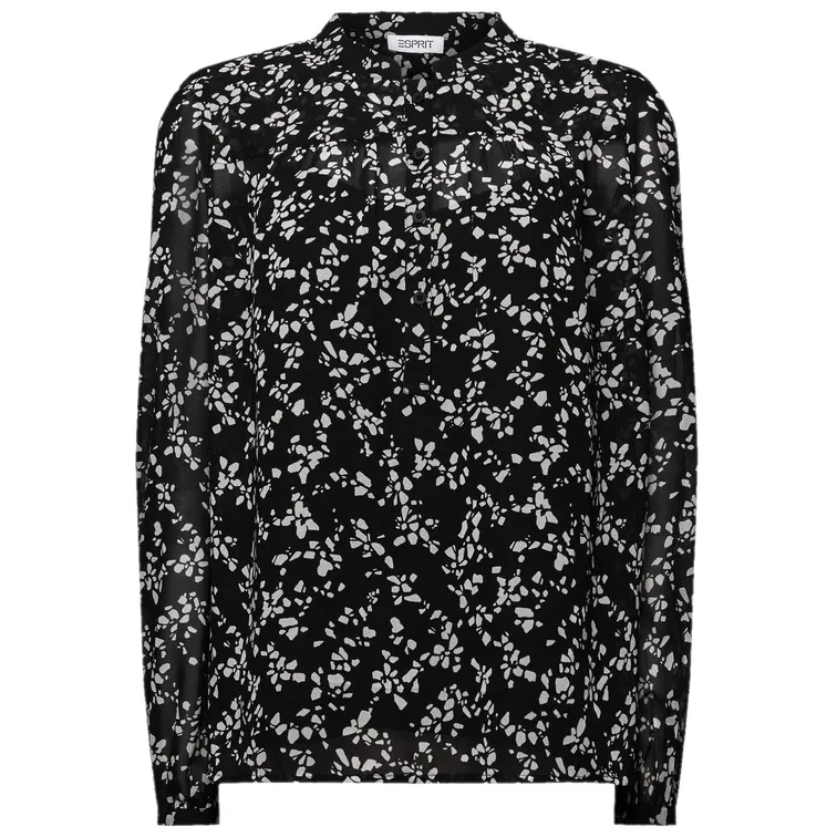 BLUSA DE GASA CON ESTAMPADO MUJER ESPRIT