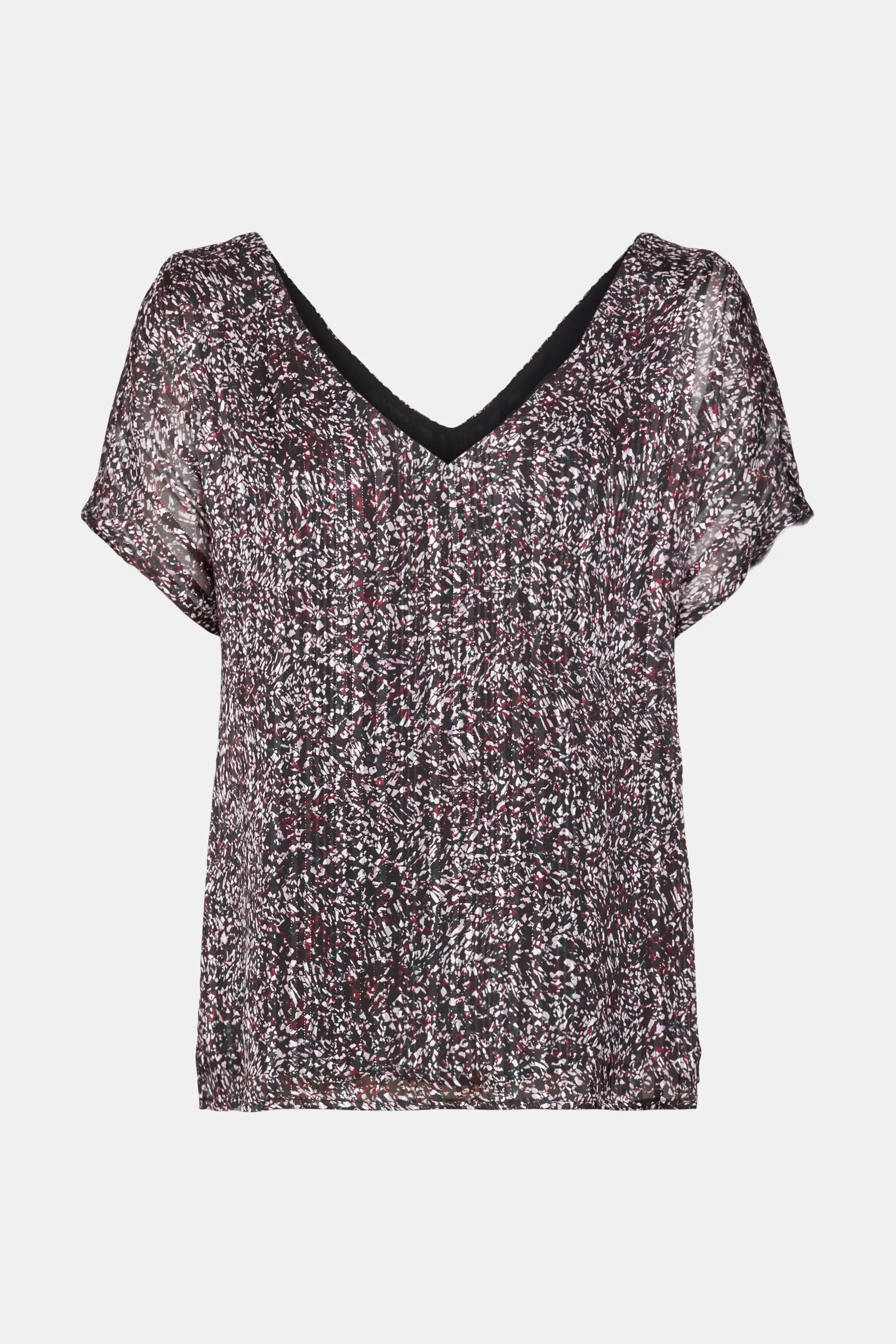 Blusa de gasa con estampado