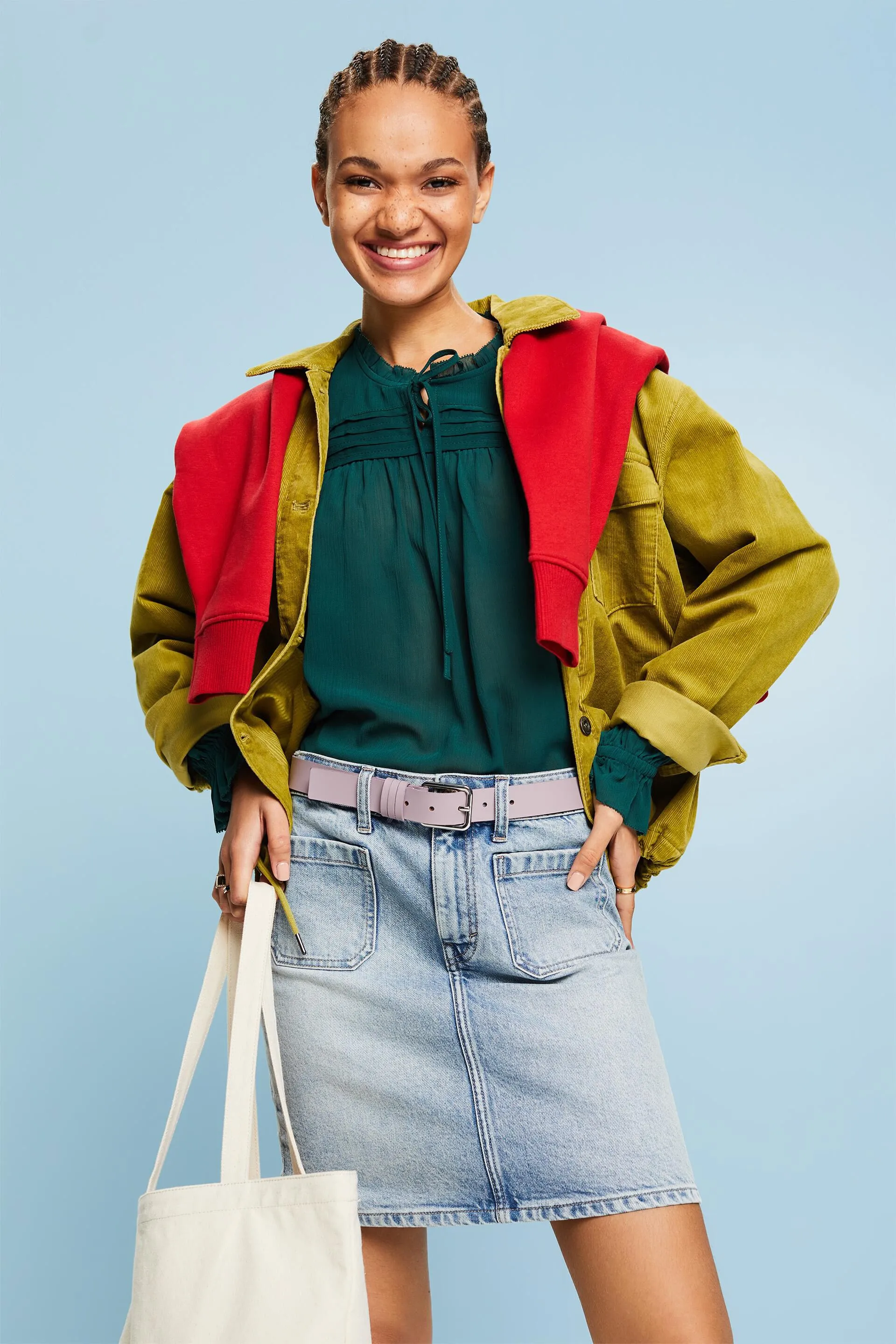 Blusa de gasa con frunces