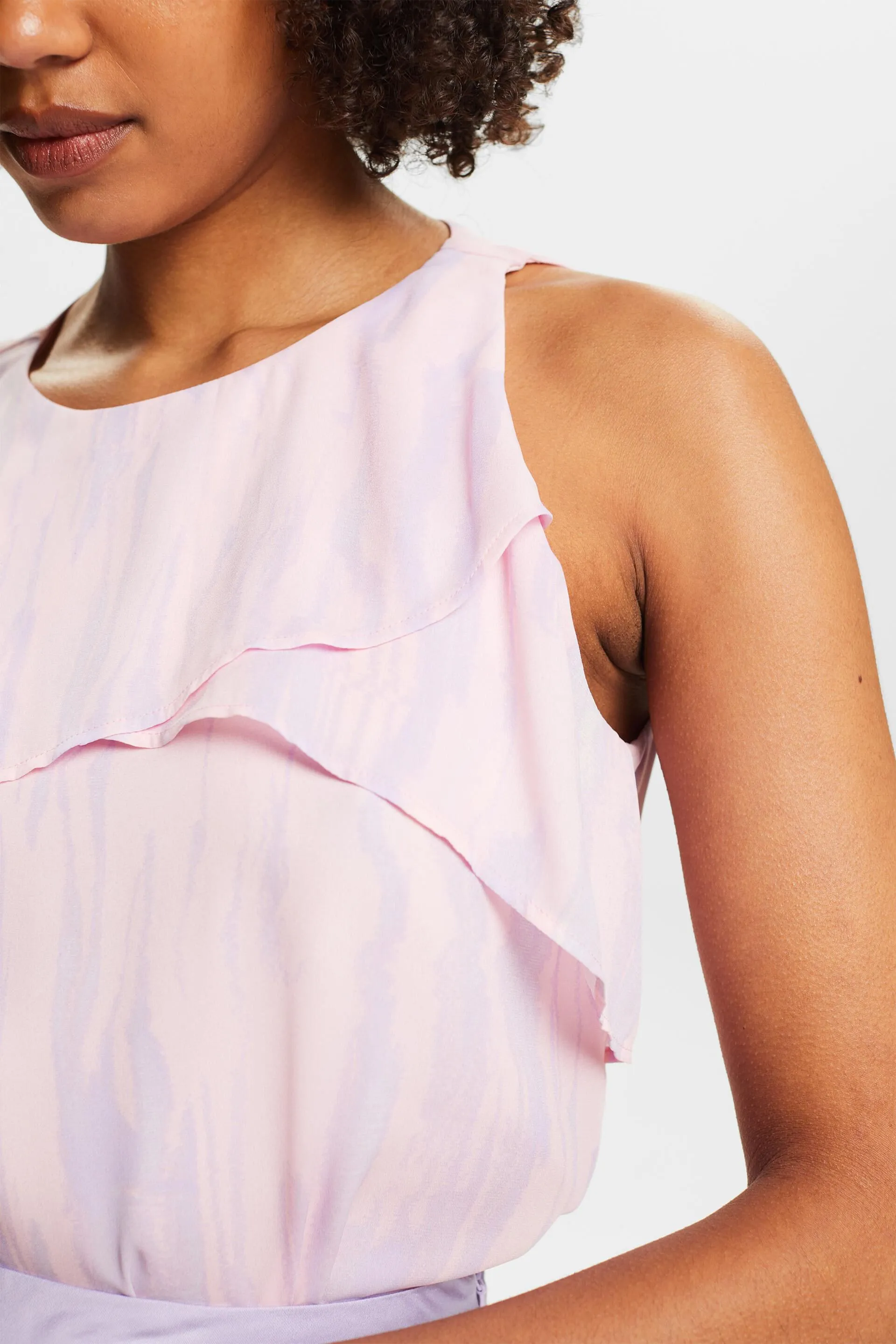 Blusa estampada en gasa de crepé