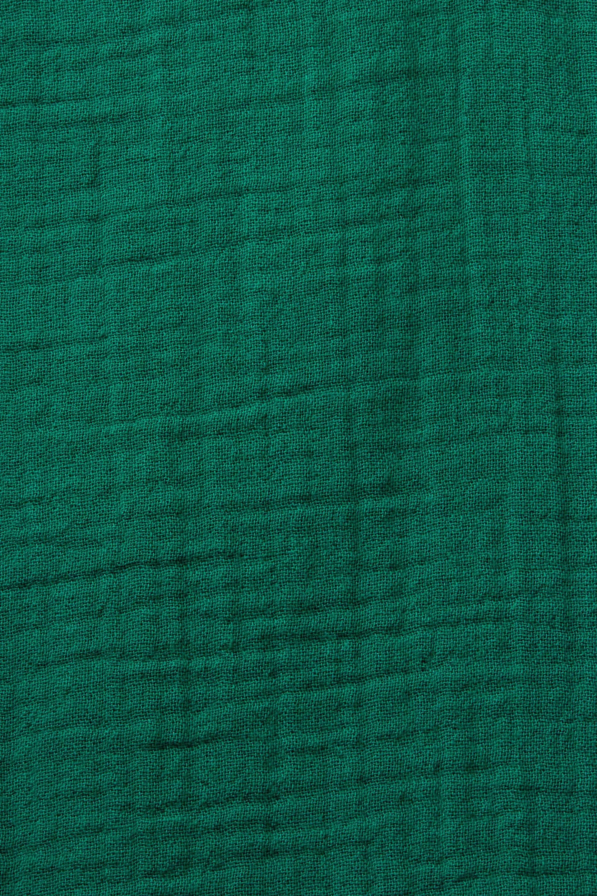 Blusa fruncida de gasa de algodón