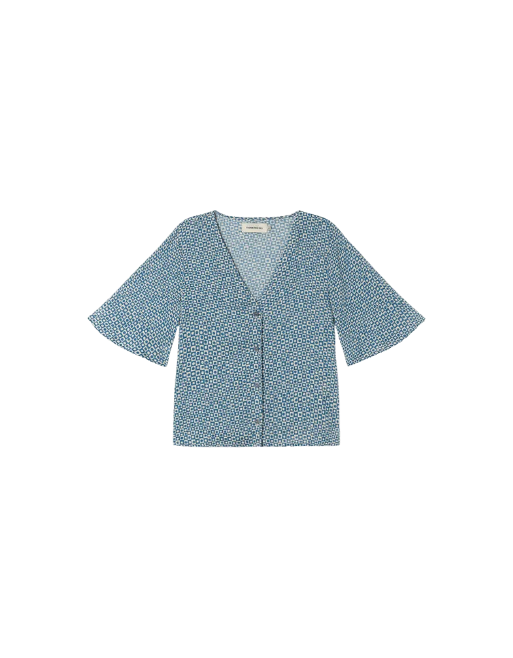 Blusa Thinking Mu azul small spots Libelula