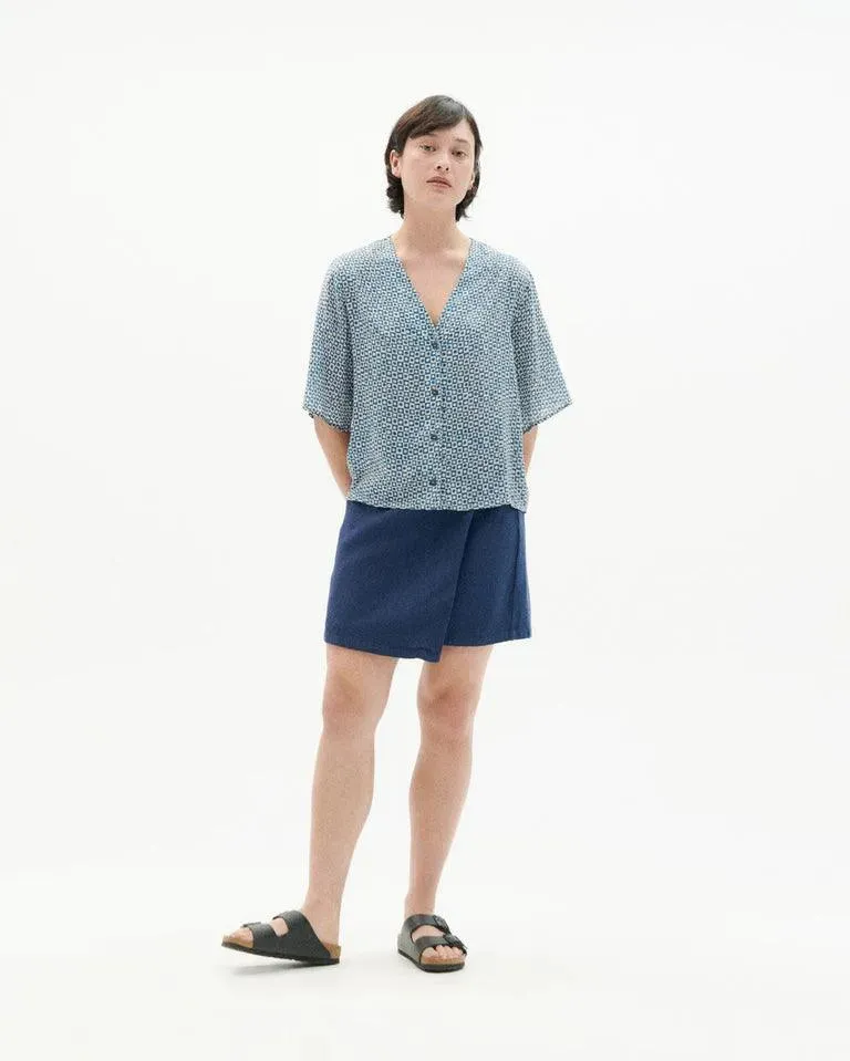 Blusa Thinking Mu azul small spots Libelula