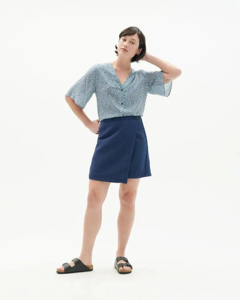 Blusa Thinking Mu azul small spots Libelula