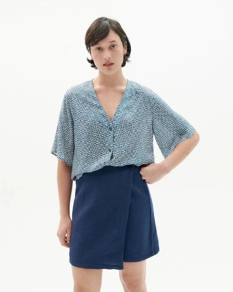Blusa Thinking Mu azul small spots Libelula