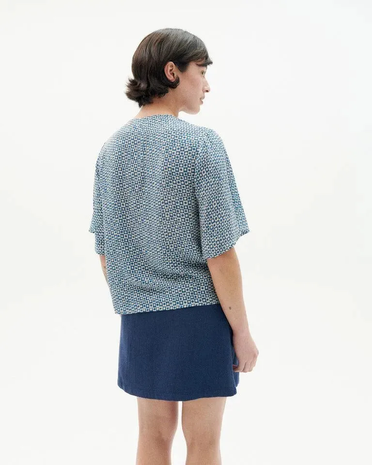 Blusa Thinking Mu azul small spots Libelula