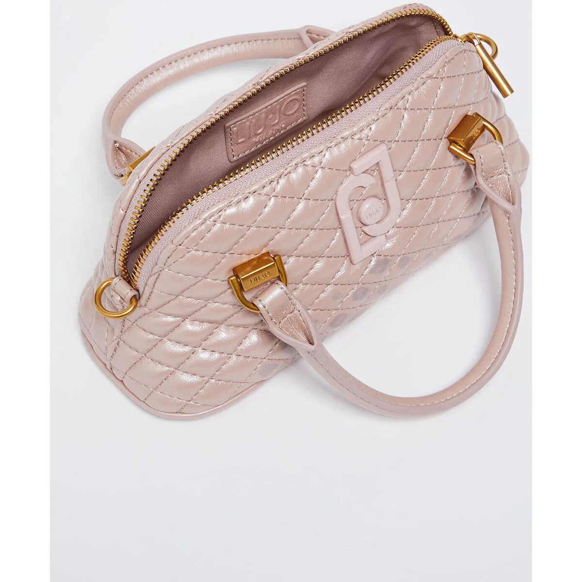 Bolso de mano brillante guateado