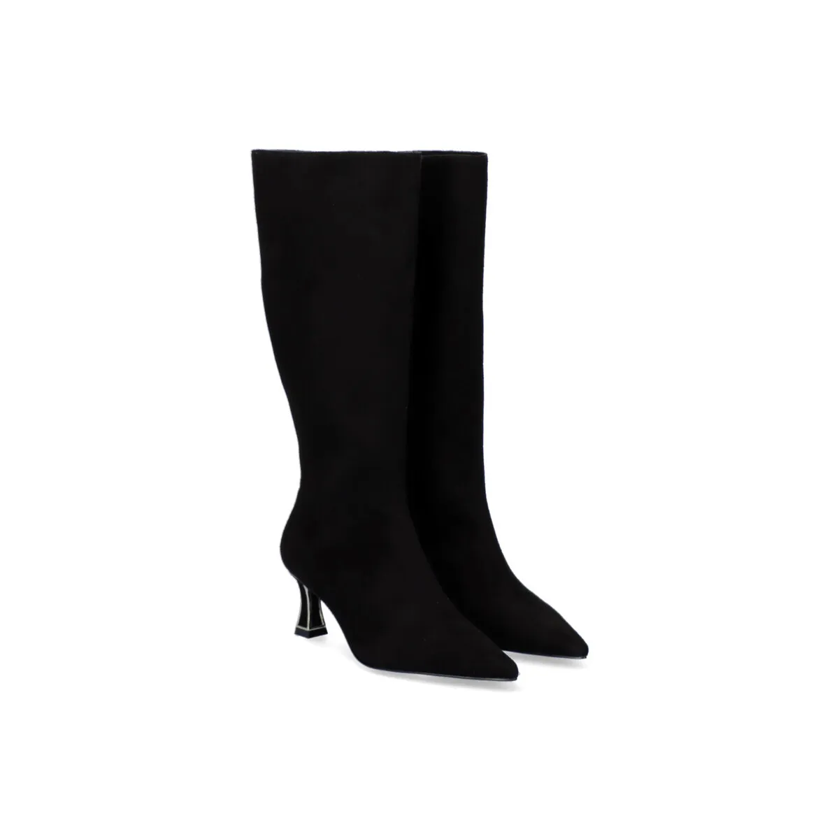 BOTA ALTA CON TACÓN FINO ERICA360 NEGRO