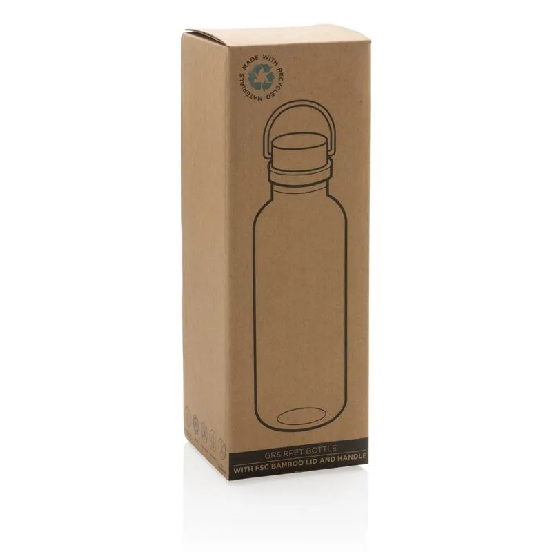 Botella personalizable rPET y bambú 680 ml. Bia