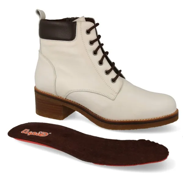 BOTINES BLANCOS MUJER MOD. TERCEIRA HIELO
