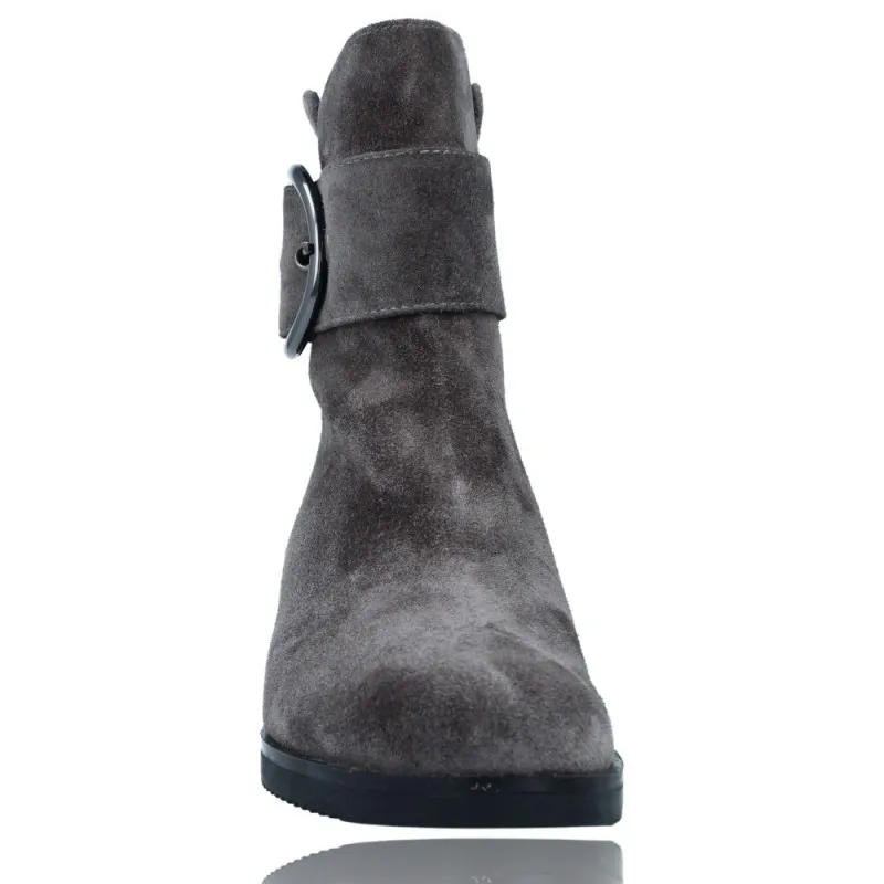 Botines Casual de Piel con Tacón para Mujeres de Plumers 5130