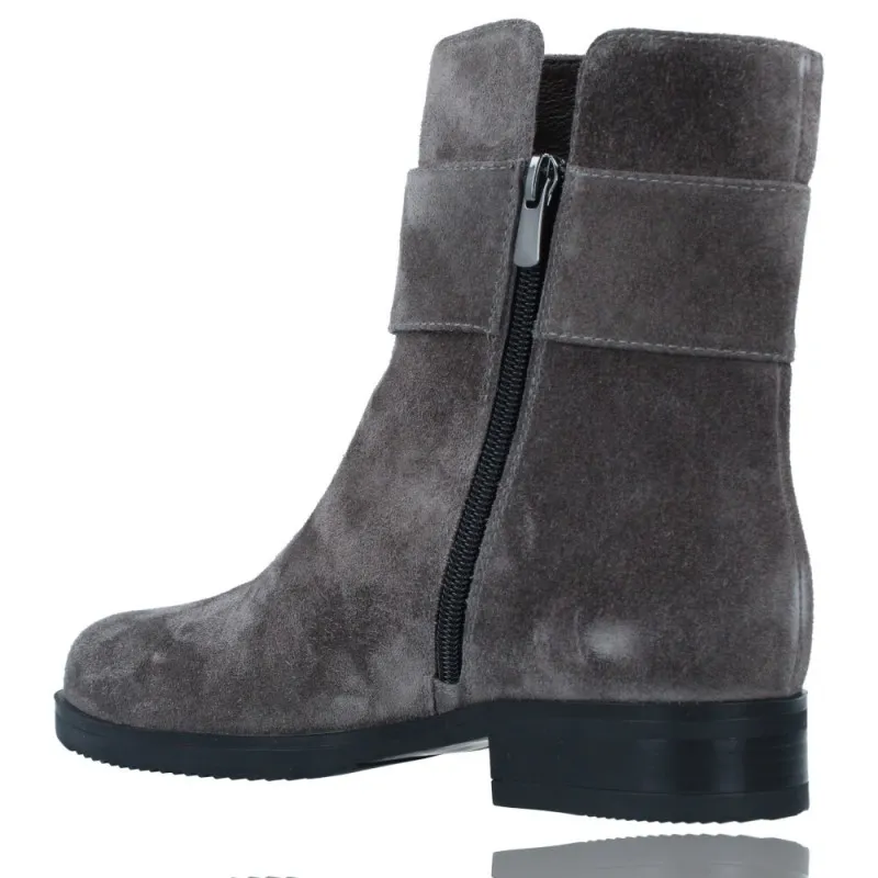 Botines Casual de Piel con Tacón para Mujeres de Plumers 5130
