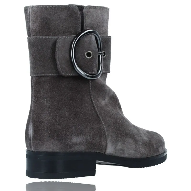 Botines Casual de Piel con Tacón para Mujeres de Plumers 5130
