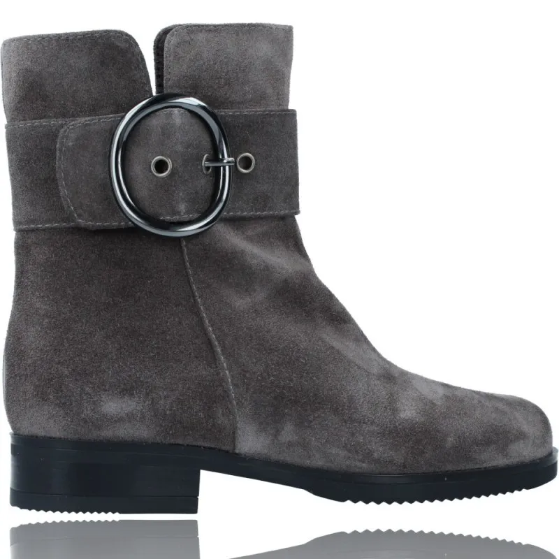 Botines Casual de Piel con Tacón para Mujeres de Plumers 5130