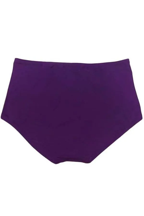 Braguita de baño violeta talle alto
