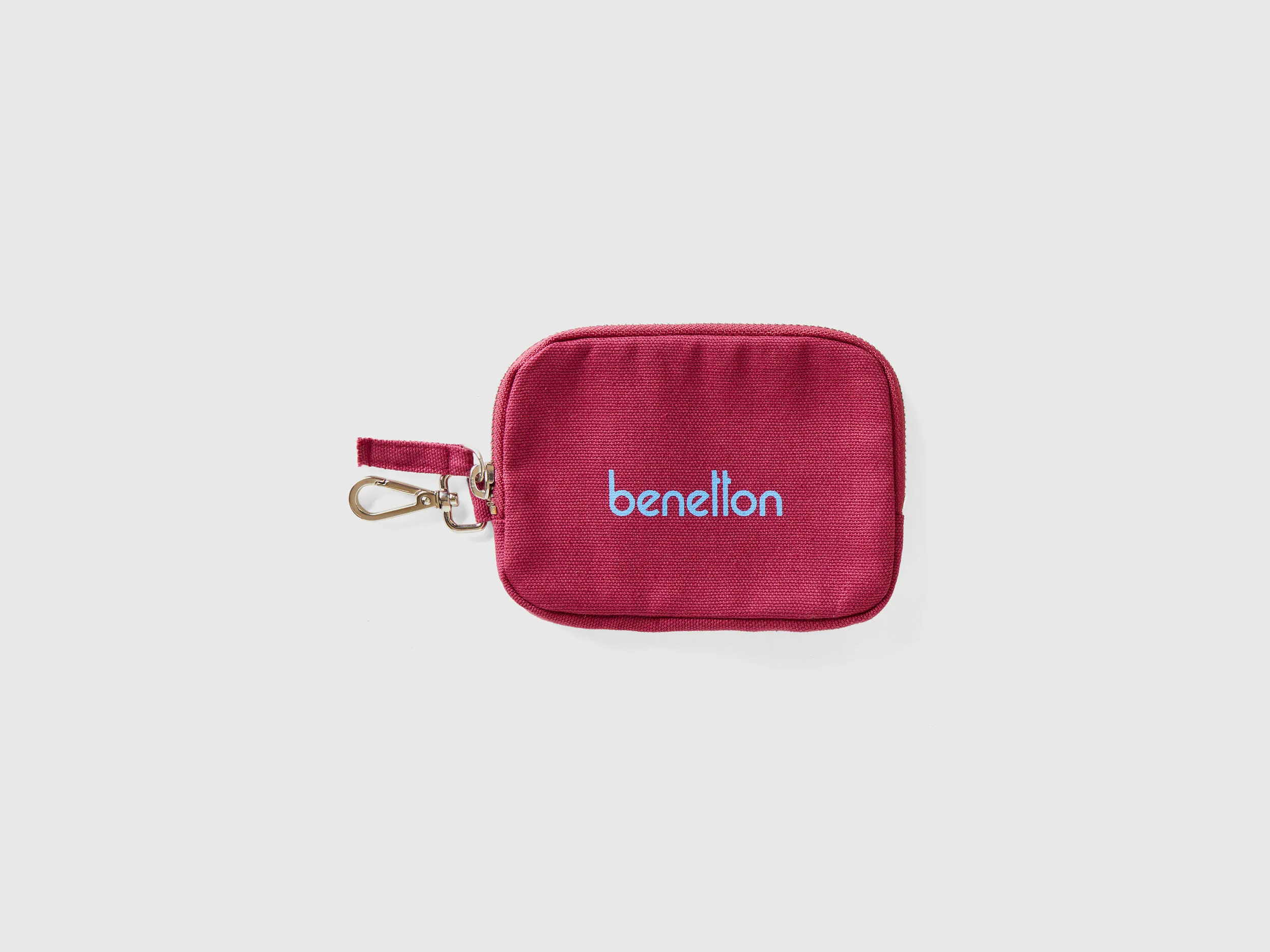 Burgundy keychain and coin purse