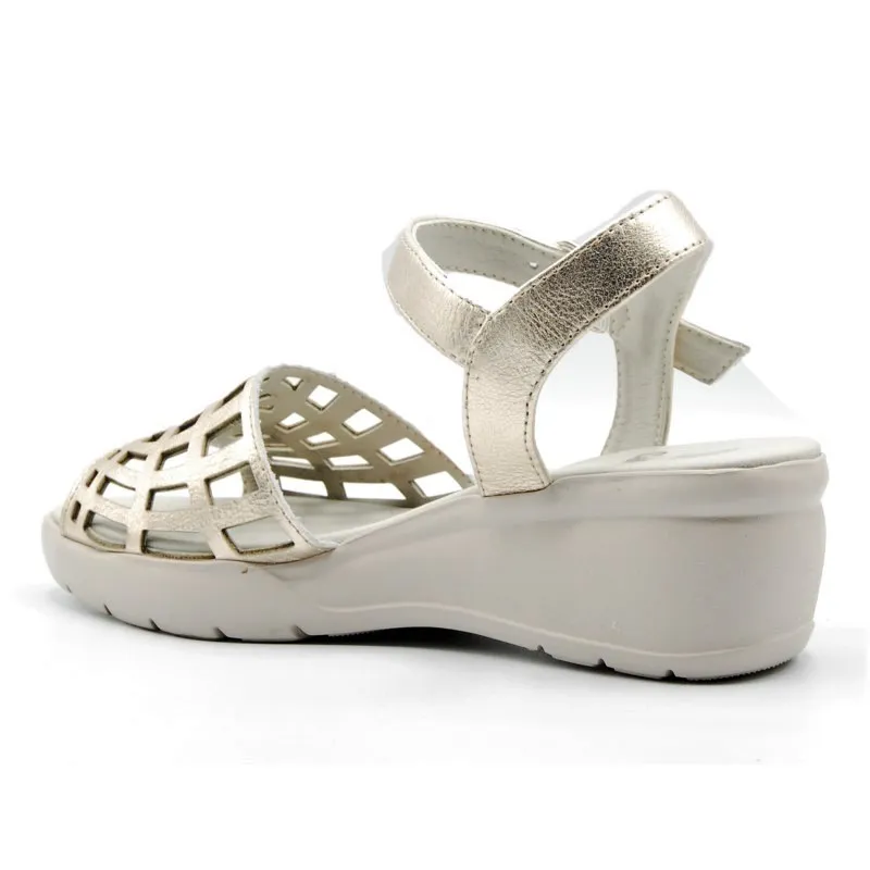 CALLAGHAN 26605 Dorado Sandalia cuña calada mujer