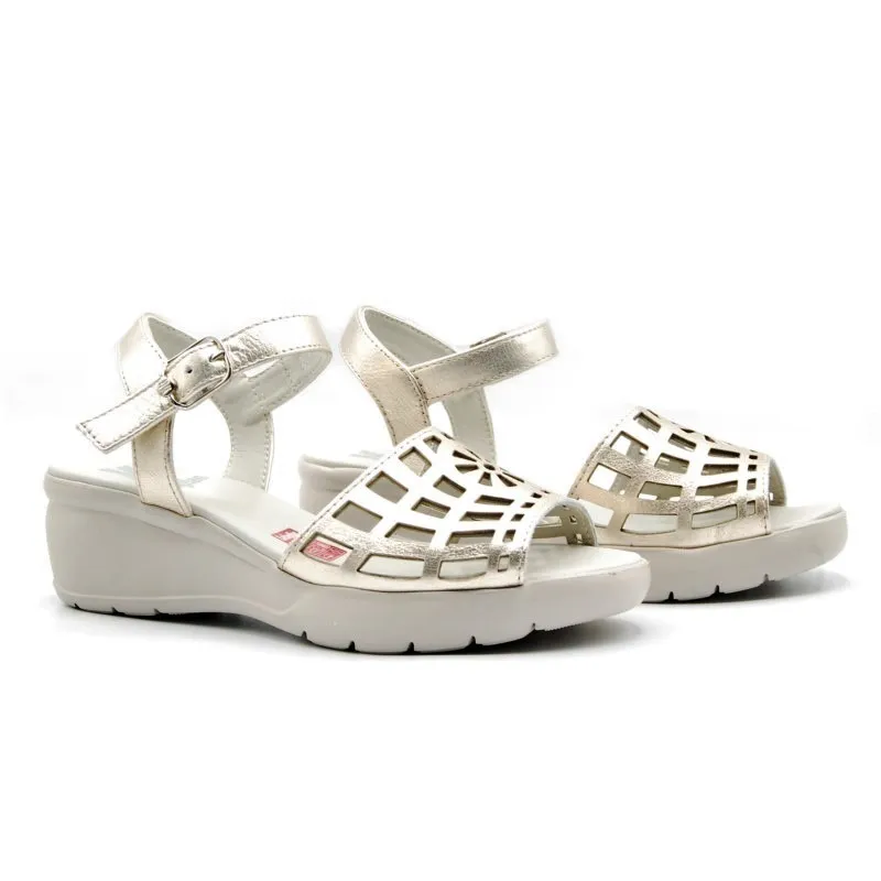 CALLAGHAN 26605 Dorado Sandalia cuña calada mujer