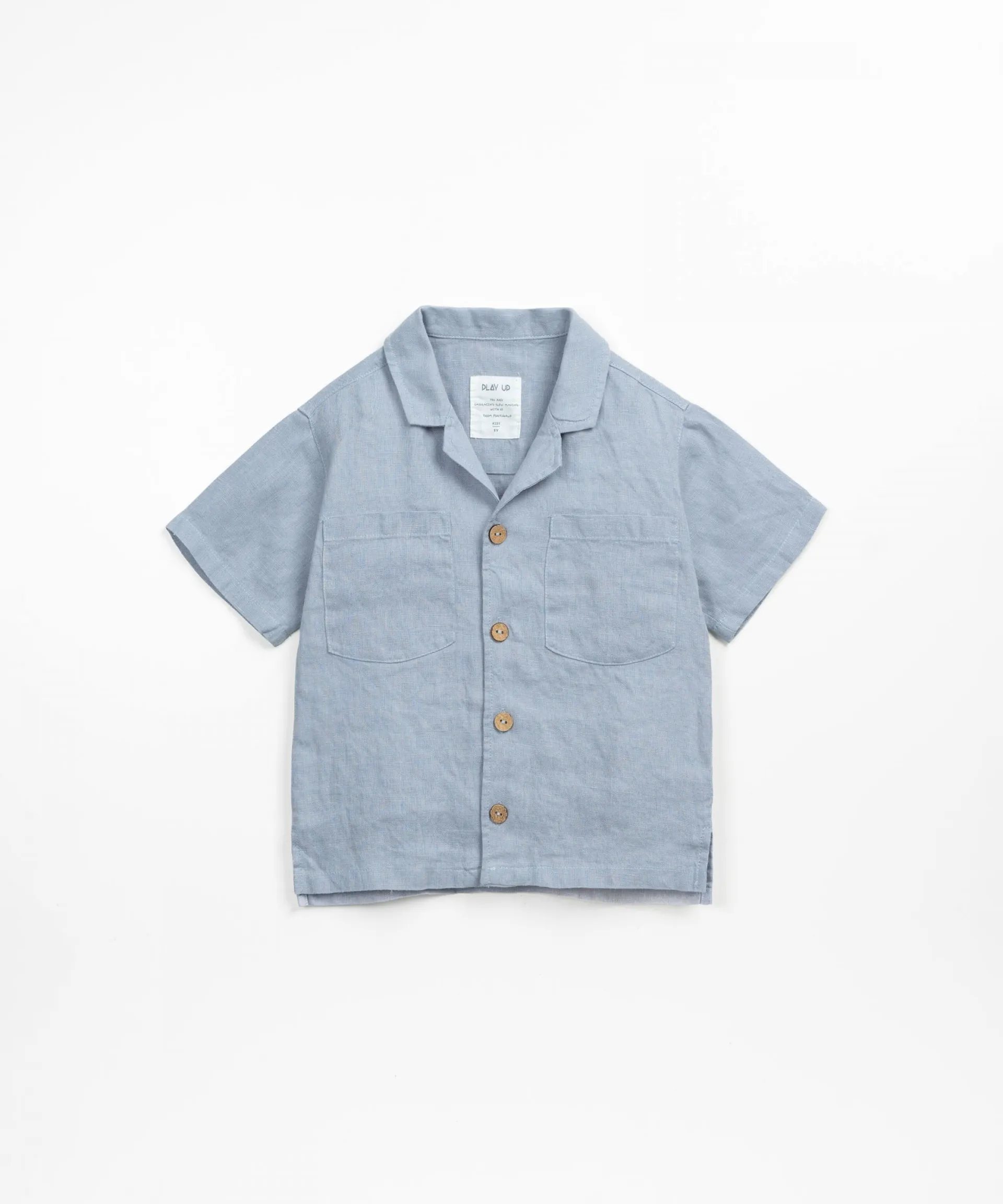 Camisa de lino con bolsillos | Textile Art