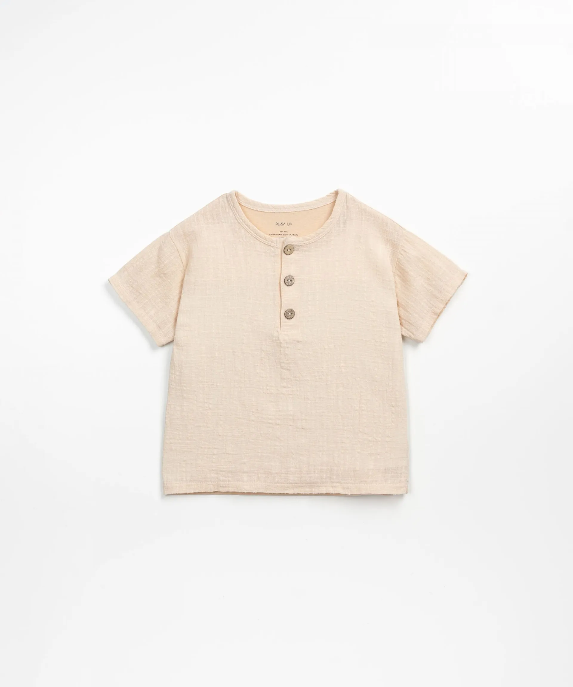 Camiseta con mezcla de punto tejido | Textile Art
