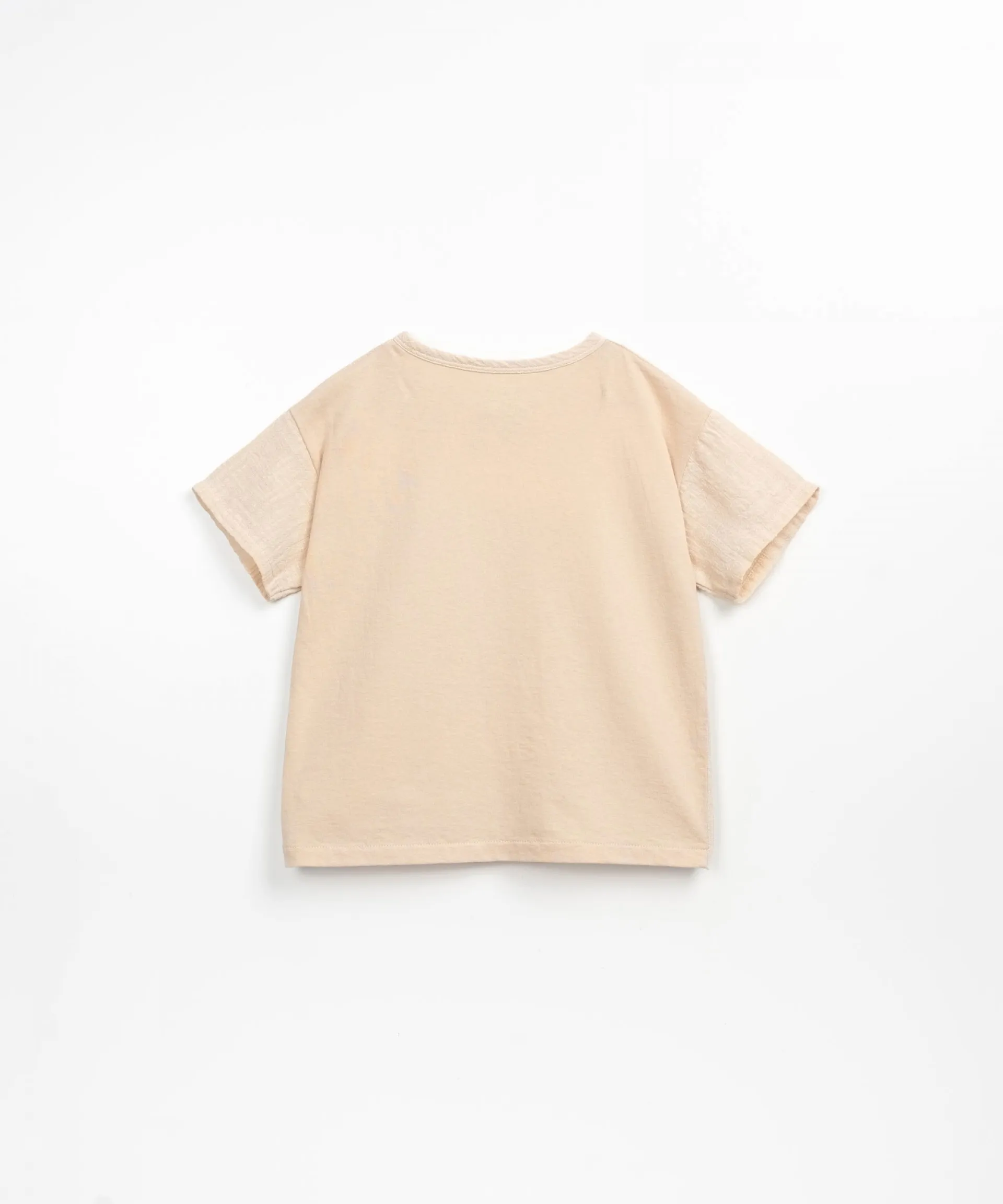 Camiseta con mezcla de punto tejido | Textile Art
