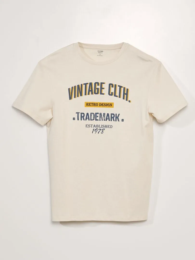 CAMISETA DE PUNTO  SO EASY  BEIGE