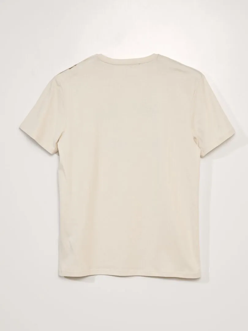CAMISETA DE PUNTO  SO EASY  BEIGE