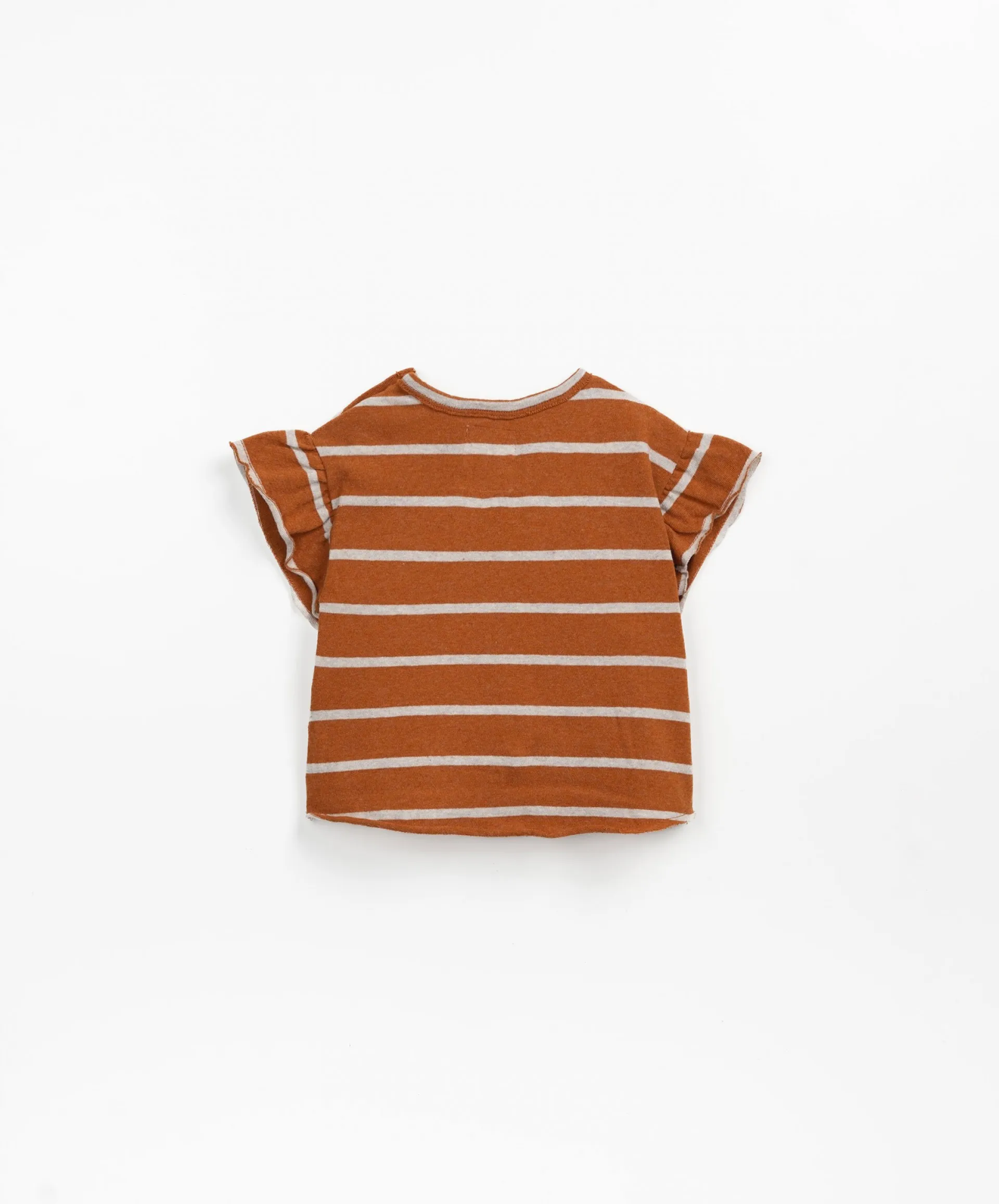 Camiseta de rayas con bolsillo en el pecho | Textile Art