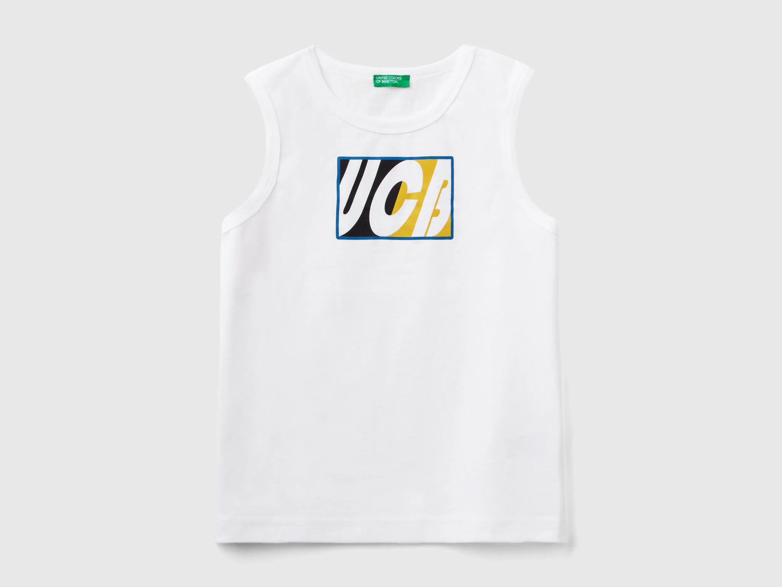 Camiseta de tirantes de 100 % algodón orgánico con logotipo