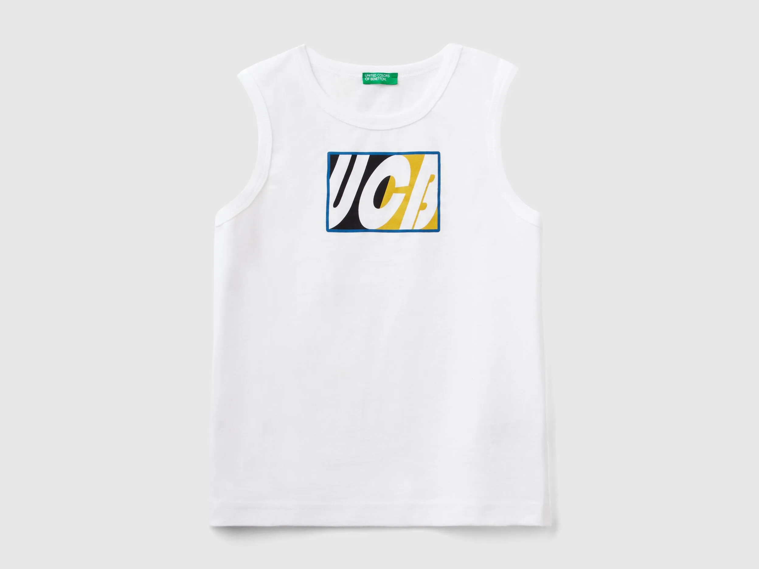 Camiseta de tirantes de 100 % algodón orgánico con logotipo