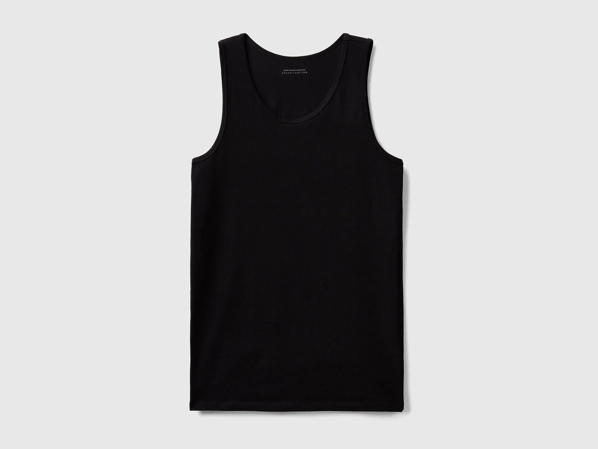 Camiseta de tirantes de algodón orgánico elástico