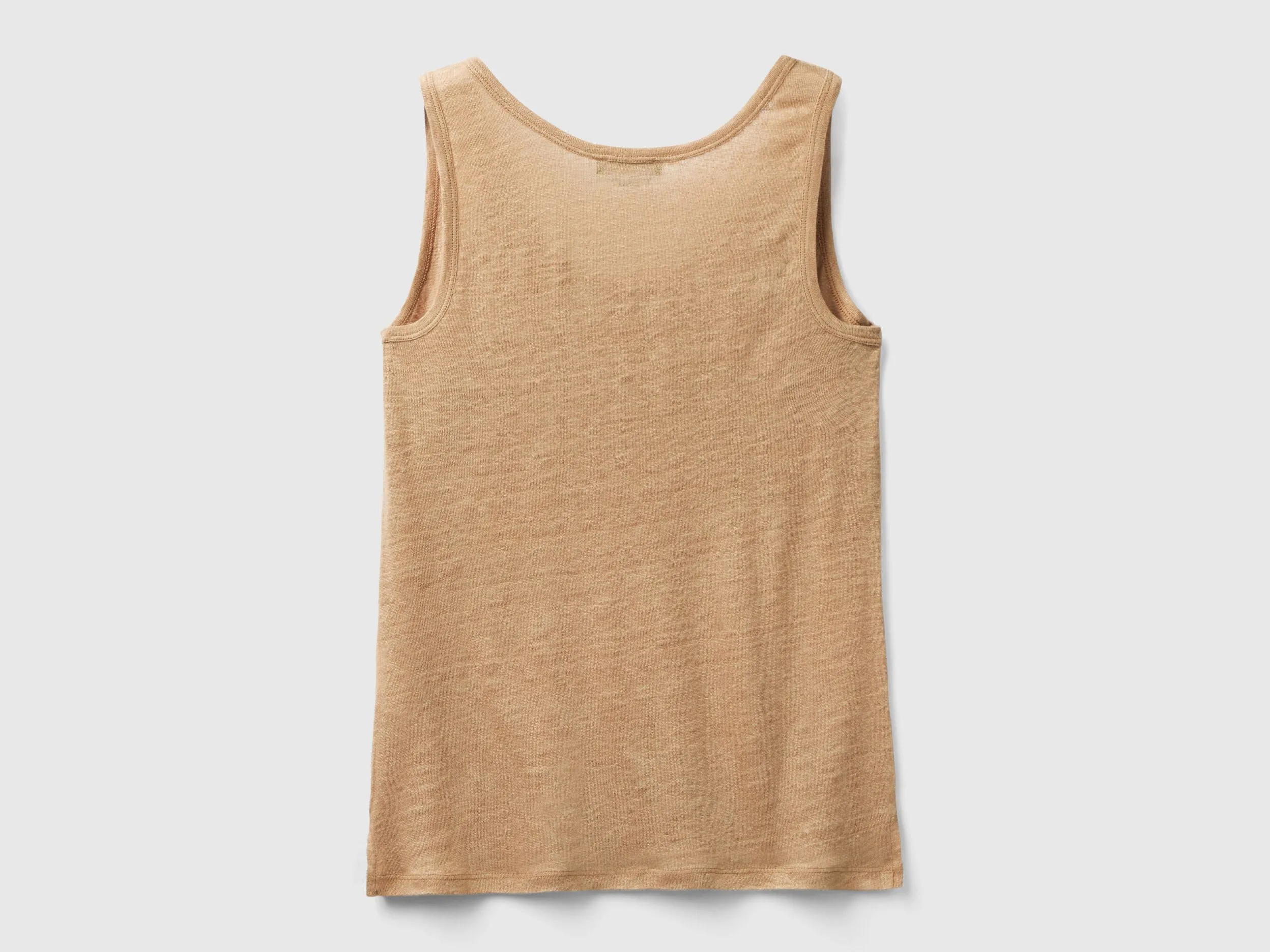 Camiseta de tirantes de lino puro