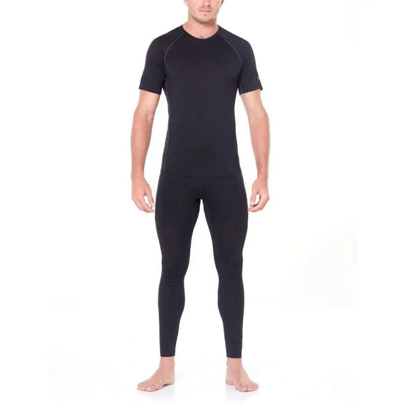 Camiseta Hombre Ice Zone 150 Ss Crewe (Black/Mineral)