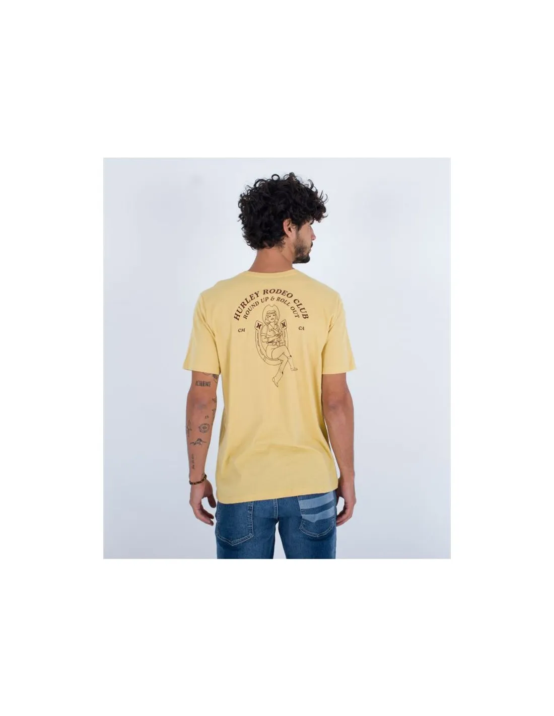 Camiseta Hurley Evd Havin' Fun Hombre Amarillo